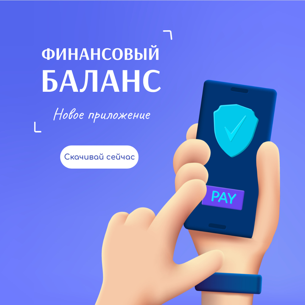 Checkbook App promotion on Phone Instagram tervezősablon
