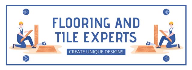 Template di design Flooring & Tile Experts Ad Facebook cover