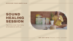 Sound Healing Session Announcement For Inner Calm