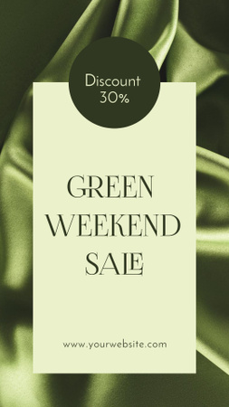 Green Week Sale Instagram Story Design Template