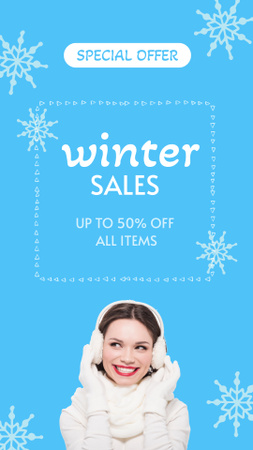 Modèle de visuel Special Winter Sale - Instagram Story