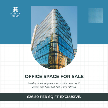 Office Space for Sale Instagram AD Design Template