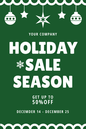 Template di design Holiday Sale Season Pinterest