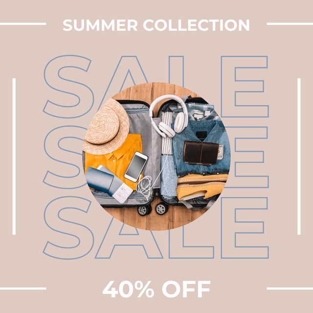 Modèle de visuel Season of Summer Savings - Instagram