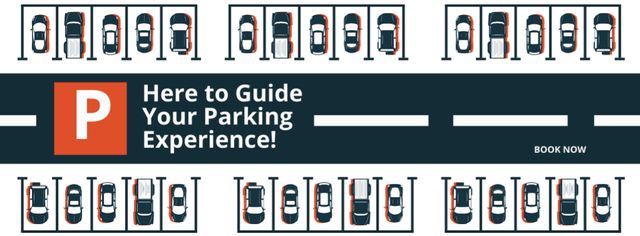 Designvorlage Guide to Parking Experience für Facebook cover