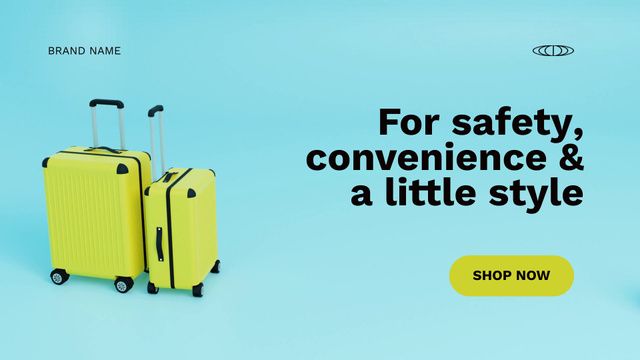 Plantilla de diseño de Travel Suitcases Sale Offer Full HD video 