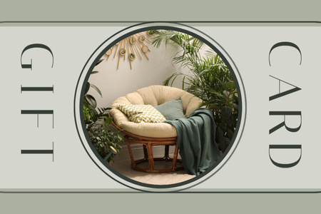 Plantilla de diseño de Artículos para el interior del hogar Verde Gift Certificate 