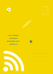 Wi-Fi Technology Promo In Yellow