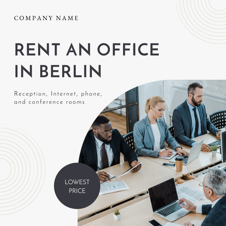 Lowest Price on Office Space Instagram Design Template
