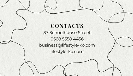 Platilla de diseño Lifestyle Coach Services Offer Business Card US