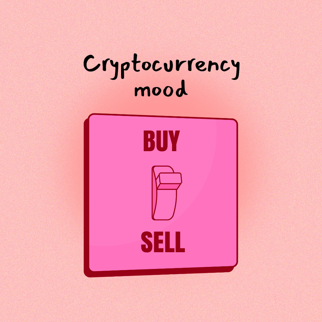 Funny Joke about Cryptocurrency Instagram Design Template