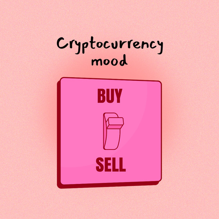 Ontwerpsjabloon van Instagram van grappige grap over cryptocurrency