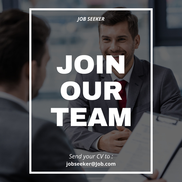 Szablon projektu Send Your CV And Join Our Team Instagram