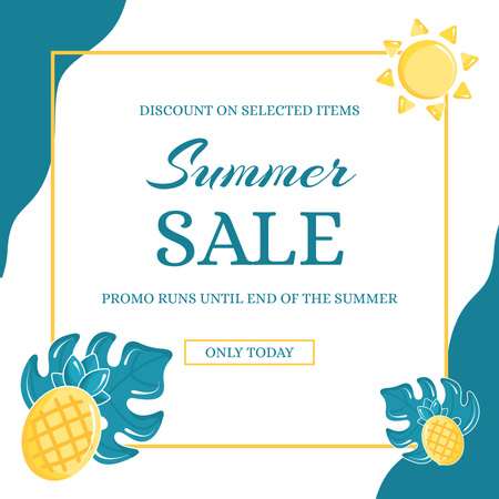 Summer Special Sale Ad Instagram Design Template