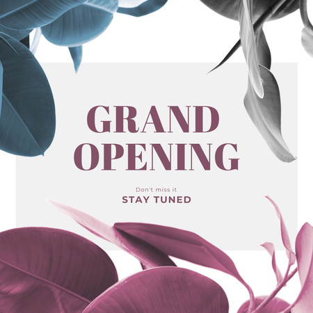 Grand Opening Announcement Instagram Design Template