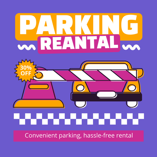 Convenient and Comfortable Parking Rental Services Instagram Modelo de Design