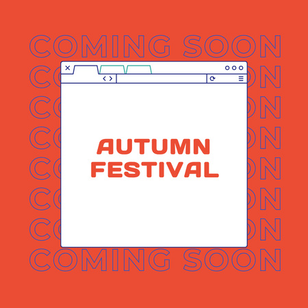 anúncio do festival de outono Instagram Modelo de Design