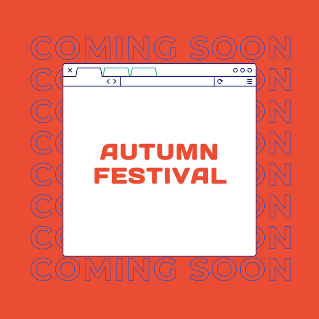 Szablon projektu Autumn Festival Announcement Instagram
