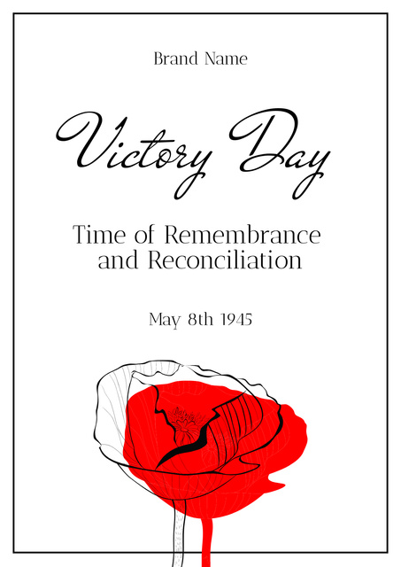 Designvorlage Memorable Activities on Victory Day für Poster
