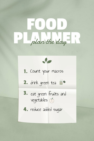 Day Food Planning Pinterest Design Template