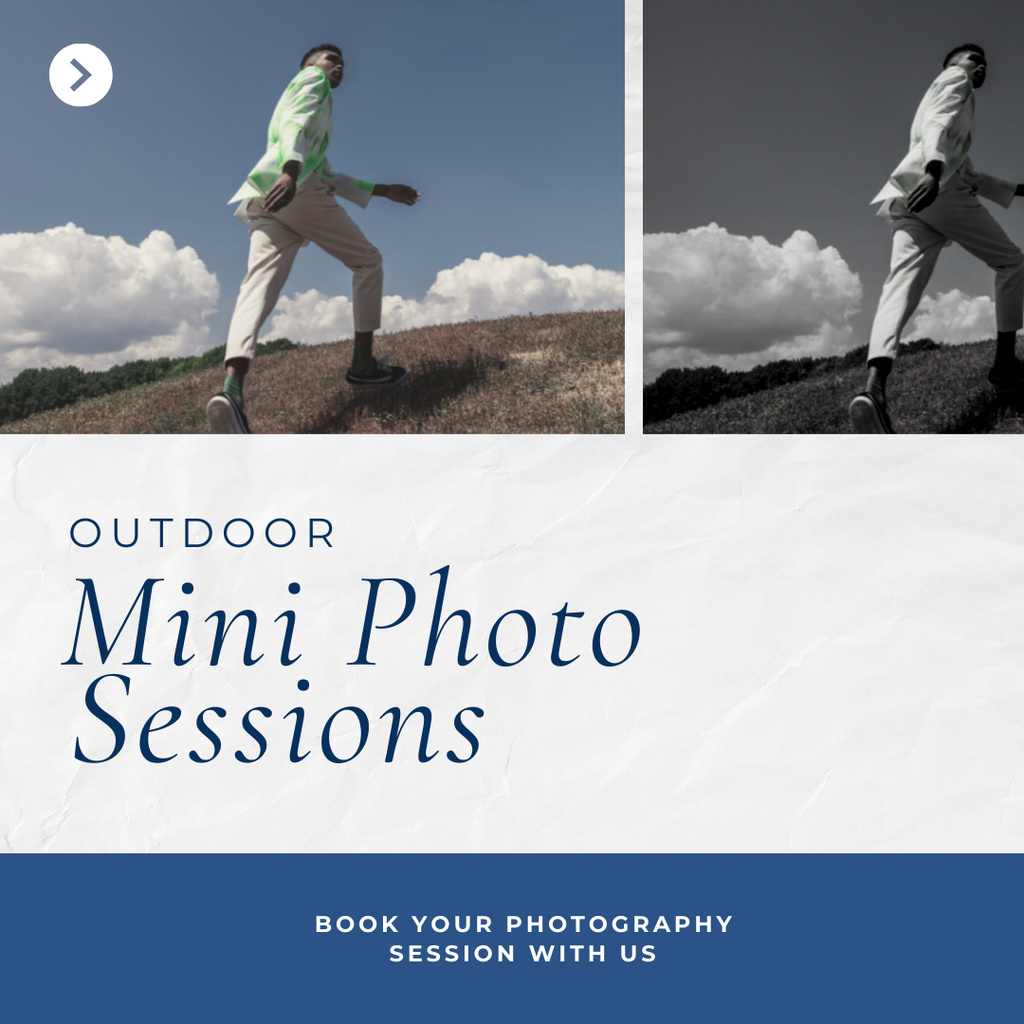 Mini Photo Sessions Outdoor Instagram Design Template
