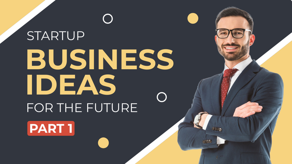 Ontwerpsjabloon van Youtube Thumbnail van Future Business Ideas For Startup Sharing