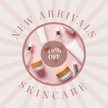 New Arrivals of Skincare Products Instagram Design Template