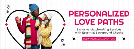 Exclusive Matchmaking Services Offer Facebook cover Design Template