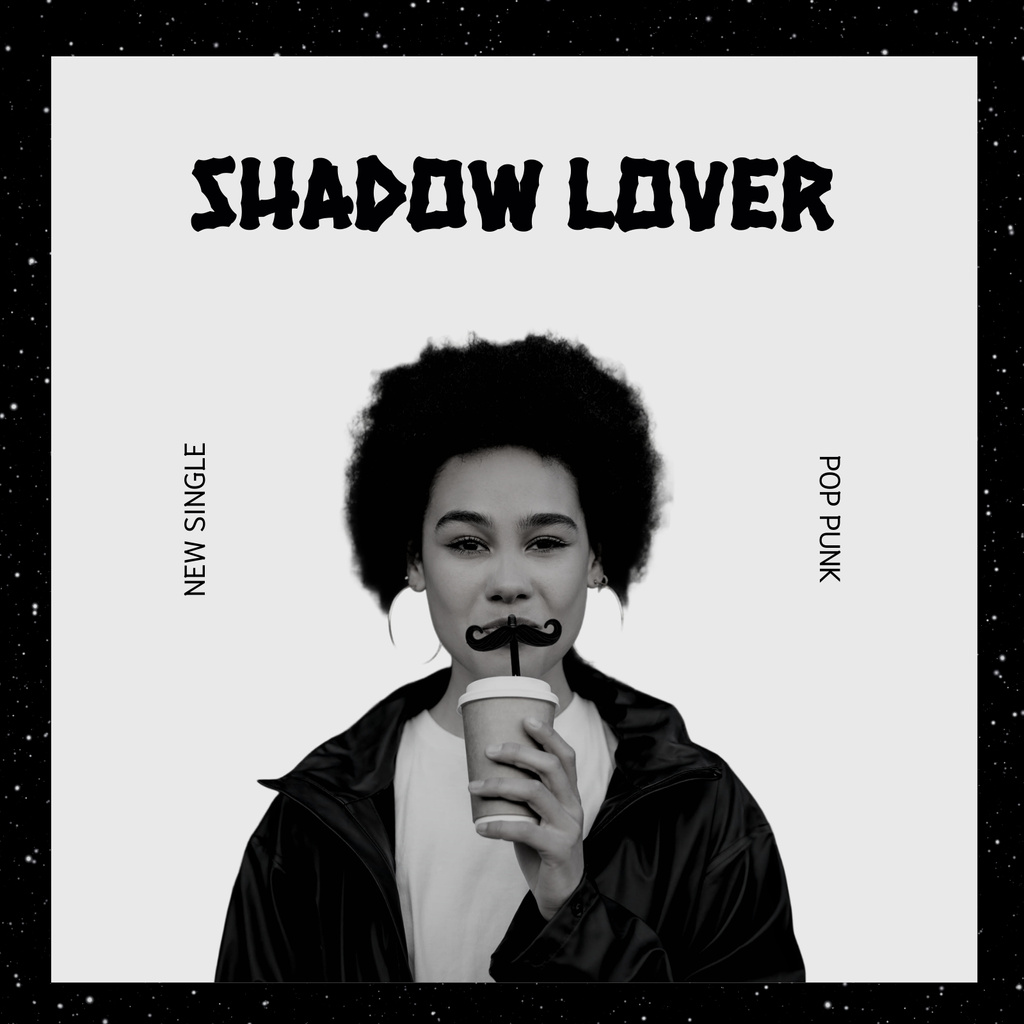 Shadow Lover Album Cover Album Cover Design Template