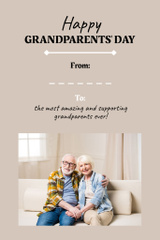 National Grandparent's Day Greetings In Beige