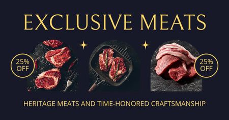 Exclusive Meat Offers Facebook AD Design Template