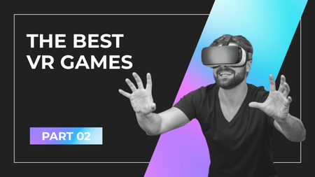 Best VR Game In Glasses Youtube Thumbnail Design Template