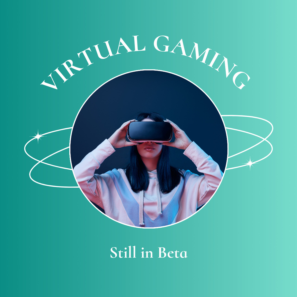 Ad of Virtual Gaming Instagram Šablona návrhu