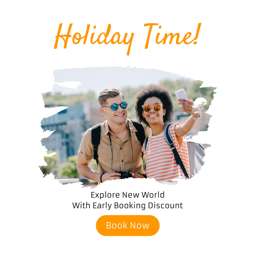 Ontwerpsjabloon van Instagram van Travel Agency Special Offer For Holiday Time