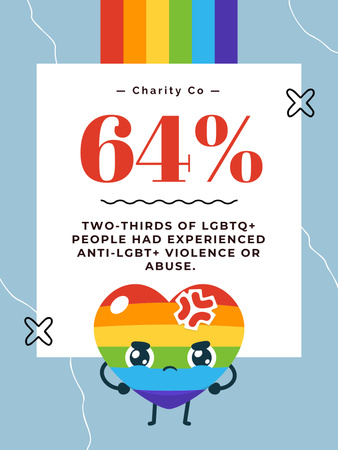 LGBT Support Motivation Poster US Design Template