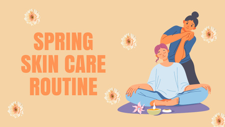 Designvorlage Spring Skin Care Offer für Youtube Thumbnail