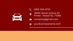 Car Service Contacts and Information on Red