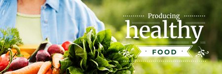 Producing healthy food Email header Design Template