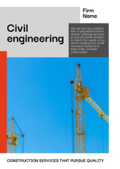 Civil Engineering Services Ad with Crane