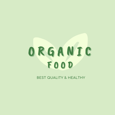 Plantilla de diseño de Best Quality Organic Food Animated Logo 