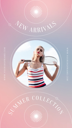 New Summer Collection Announcement Instagram Story Design Template