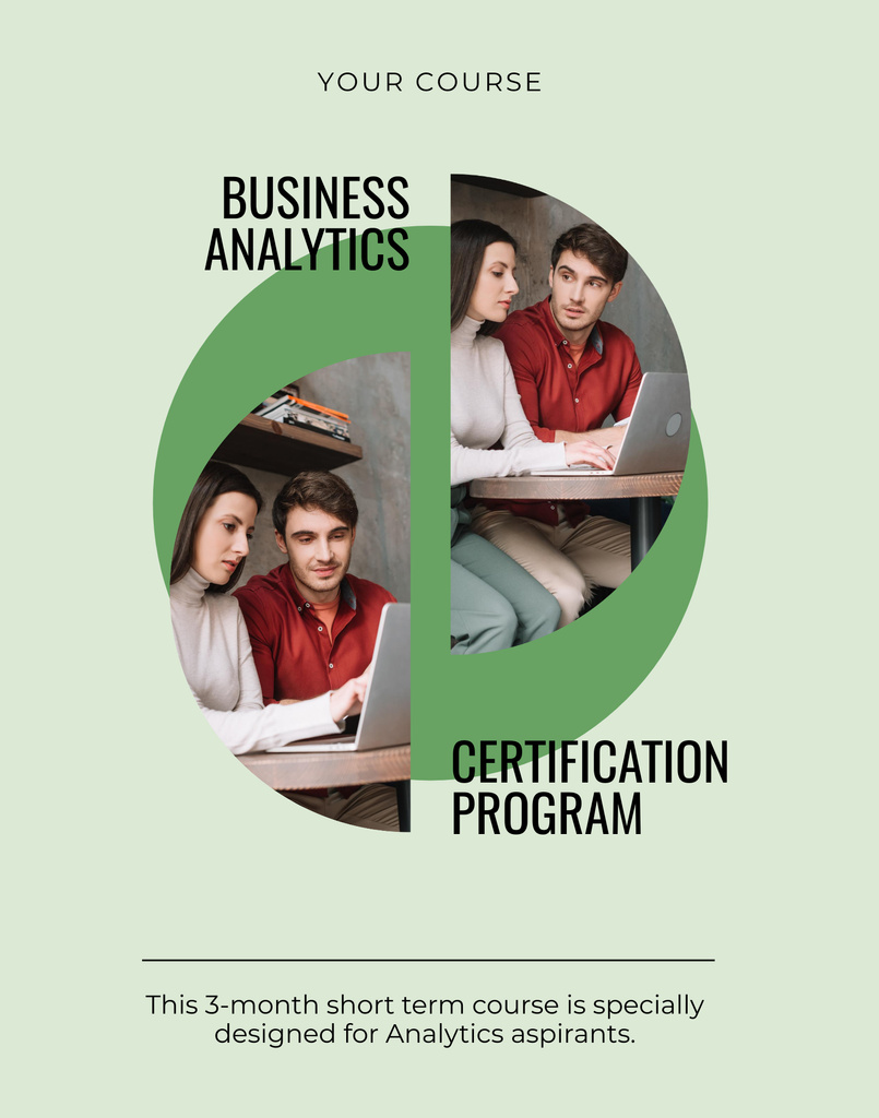 Business Courses Ad Poster 22x28in Design Template