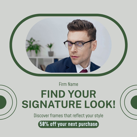 Wide Range of Frames at Glasses Boutique Animated Post Design Template