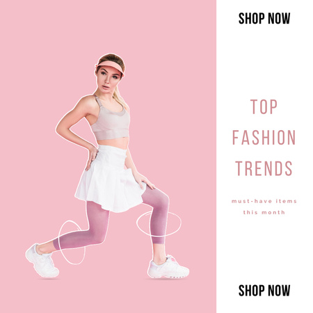 Top Fashion Trends Instagram Design Template