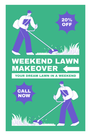 Get a Dream Lawn in a Weekend Pinterest Design Template