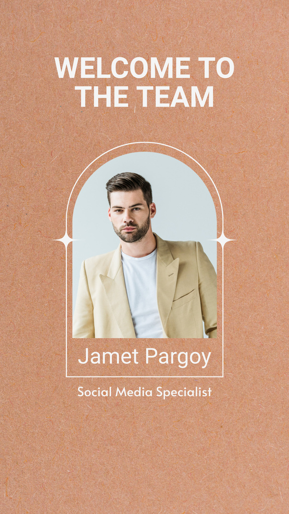 Welcome Message for New Employee Instagram Story Design Template