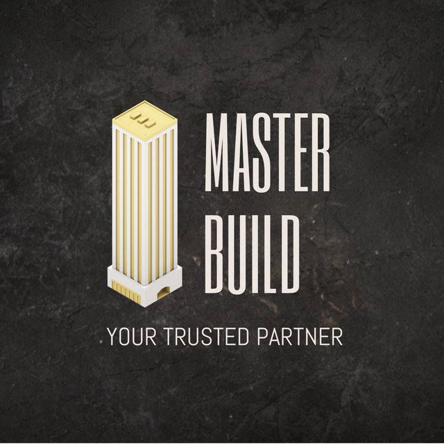 Designvorlage Respected Construction Contractor Service Promotion für Animated Logo