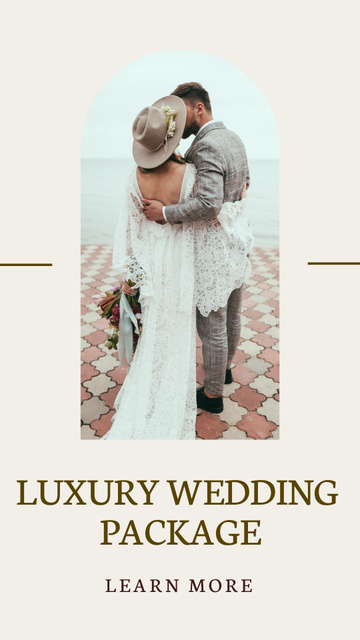 Ontwerpsjabloon van Instagram Story van Luxury Wedding Package
