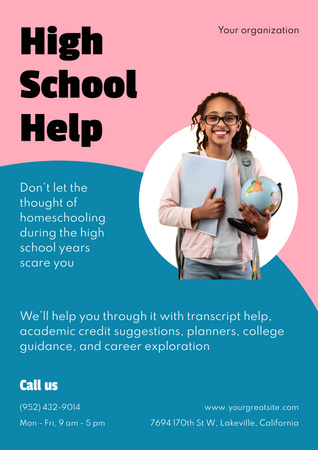 Template di design Home Education Ad Poster