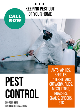 Certified Pest Elimination Offer For Homes Flayer Design Template